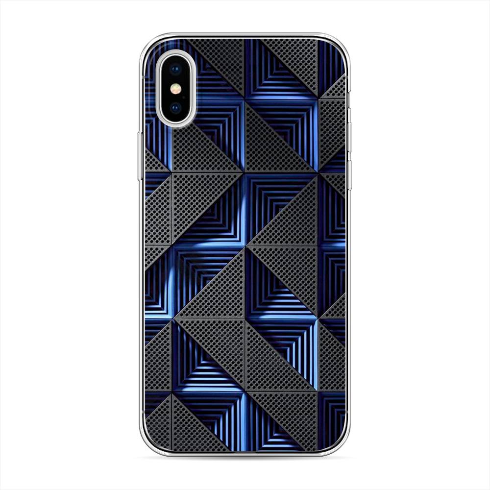 

Чехол на Apple iPhone XS "IBM", Серый;синий, 11850-3