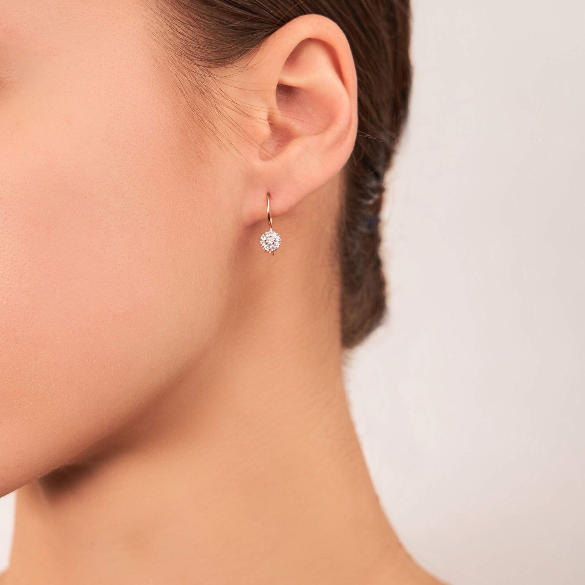 

Серьги из серебра ЮВЕЛИР КАРАТ 2125931/92П, фианит, 2125931/92П