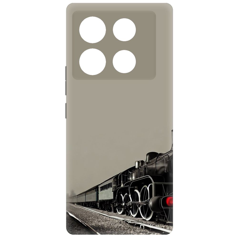 

Чехол-накладка Krutoff Soft Case Паровоз для INFINIX Note 40 Pro 5G черный