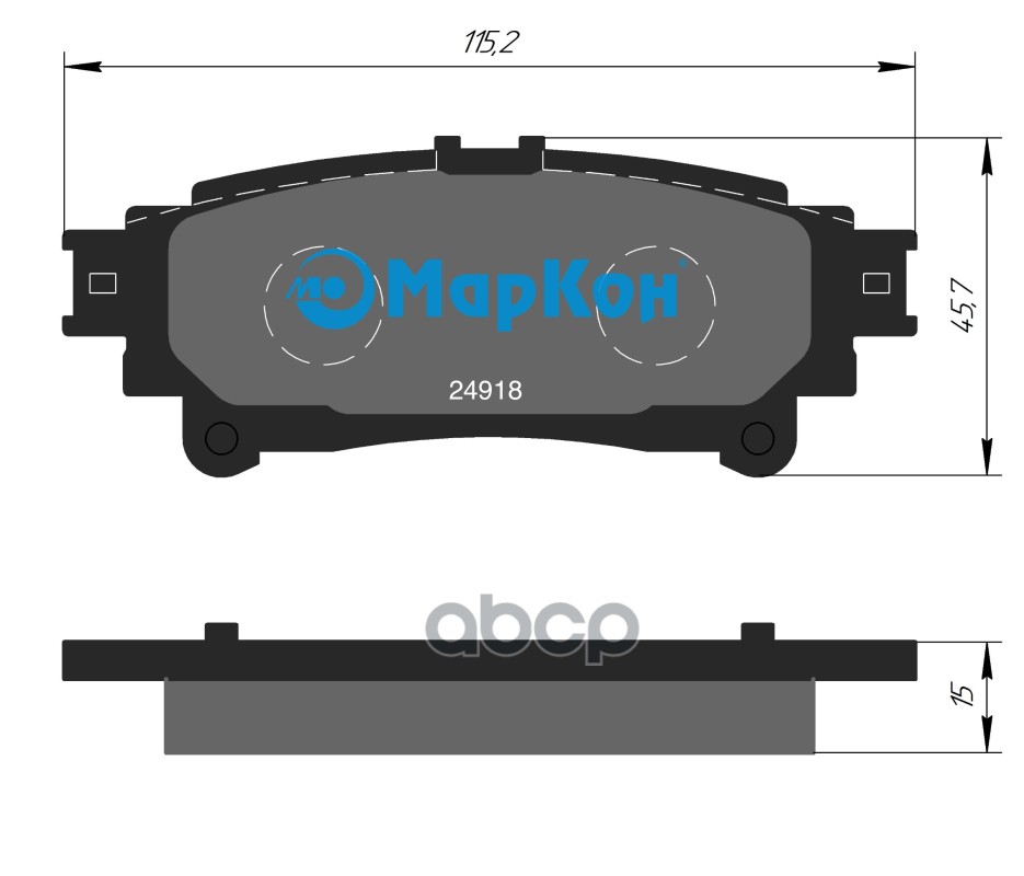 

Колодки Дисковые Задние Lexus Is Ii 2.5/2.2d 05>, Toyota Prius Iii 1.8 08> МарКо 44500150