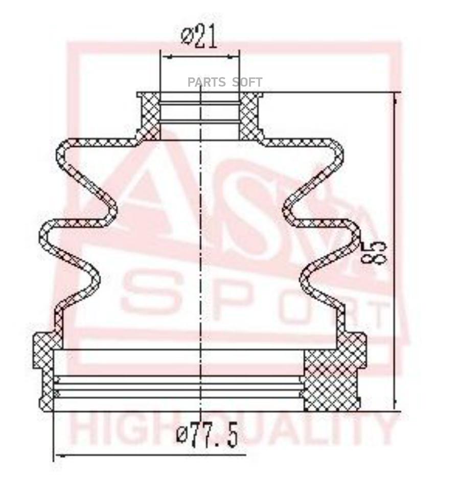 

Пыльник Шруса Внутренний (Комплект Без Смазки) Asbt-Inp11g Nsin0019755275 ASVA арт. ASBTIN