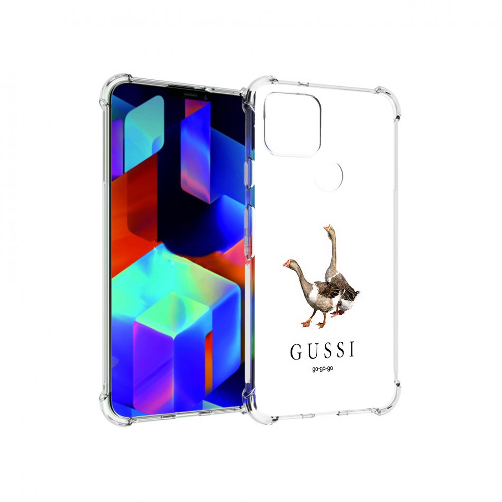 

Чехол MyPads Tocco для Google Pixel 5 Гусси бренд, Прозрачный, Tocco