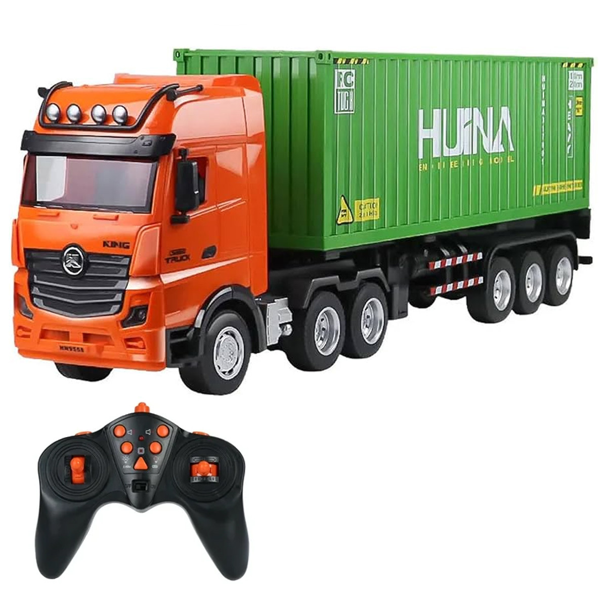 

Радиоуправляемый грузовик контейнеровоз HUINA 1:18 - HN1317-GREEN