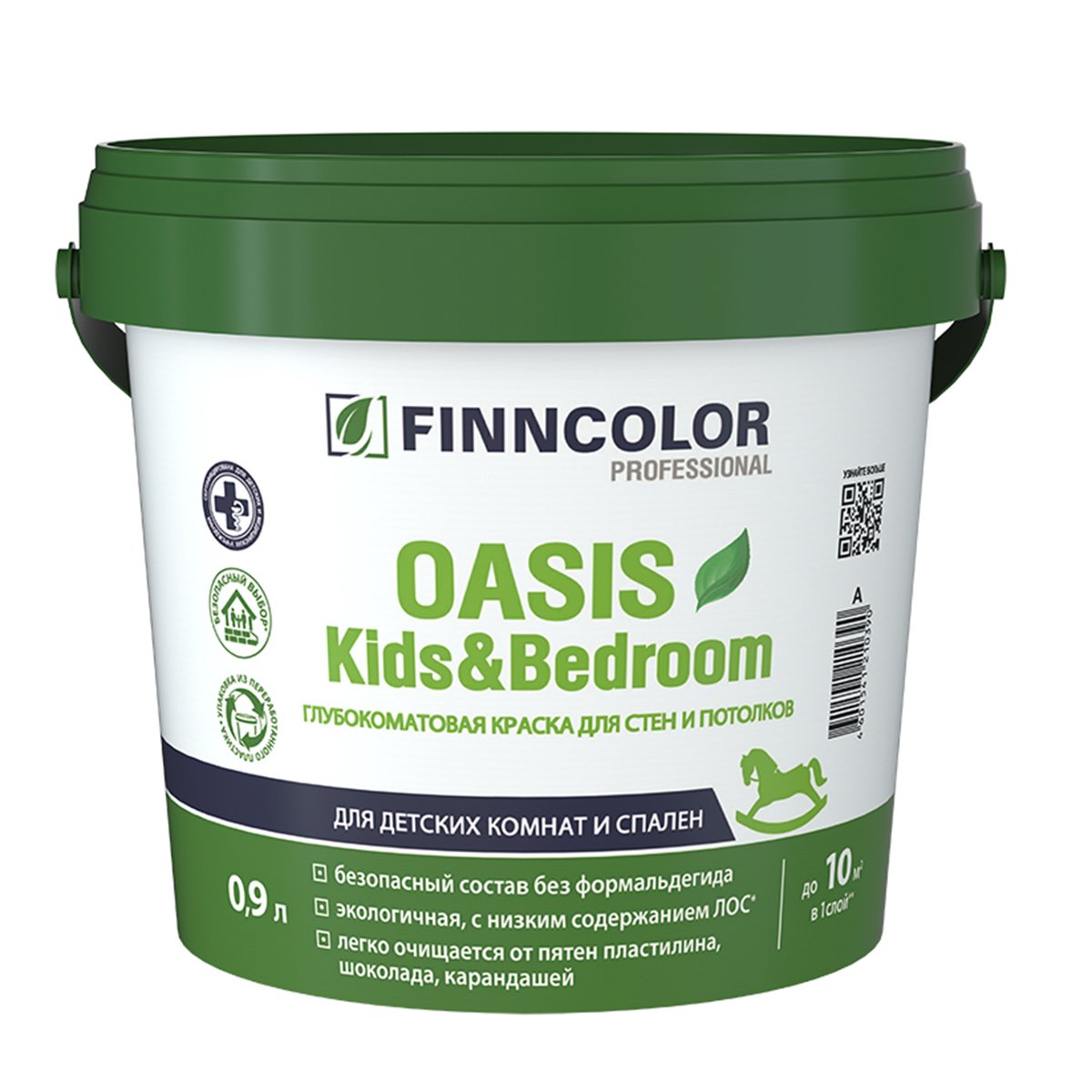 

Краска для стен и потолков Oasis Kids&Bedroom FINNCOLOR 274875 база С, Прозрачный, Oasis Kids&Bedroom