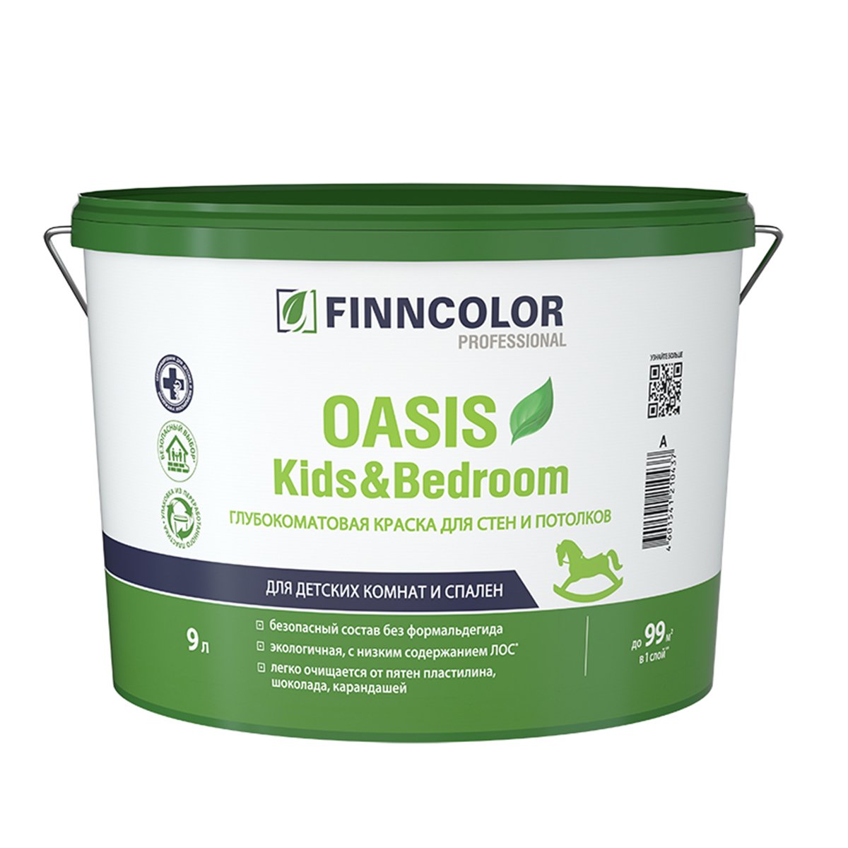 

Краска для стен и потолков Oasis Kids&Bedroom FINNCOLOR 274877 база С бесцветная, Прозрачный, Oasis Kids&Bedroom