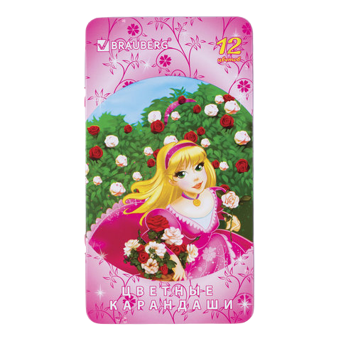 

Карандаши цветные Brauberg Rose Angel 12 шт