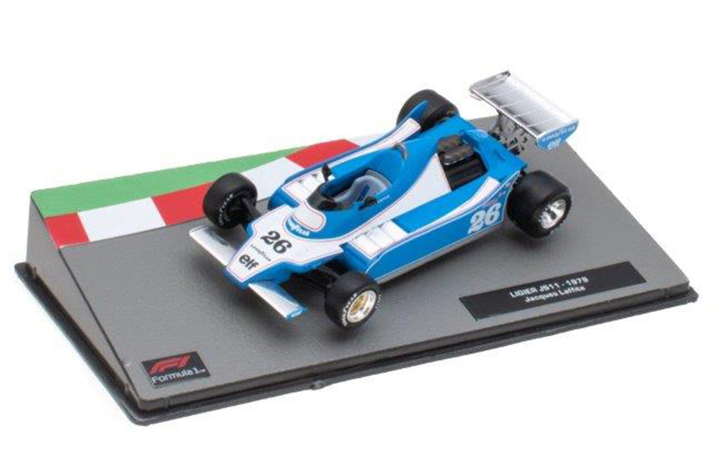 

Модель коллекционная ALTAYA Ligier JS11 #26 "ligier gitanes" jacques laffite 1975, Голубой