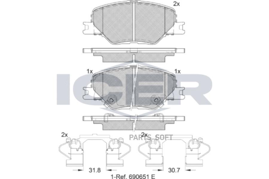 

Колодки дисковые передние Opel Insignia B 2.0 15> 182332