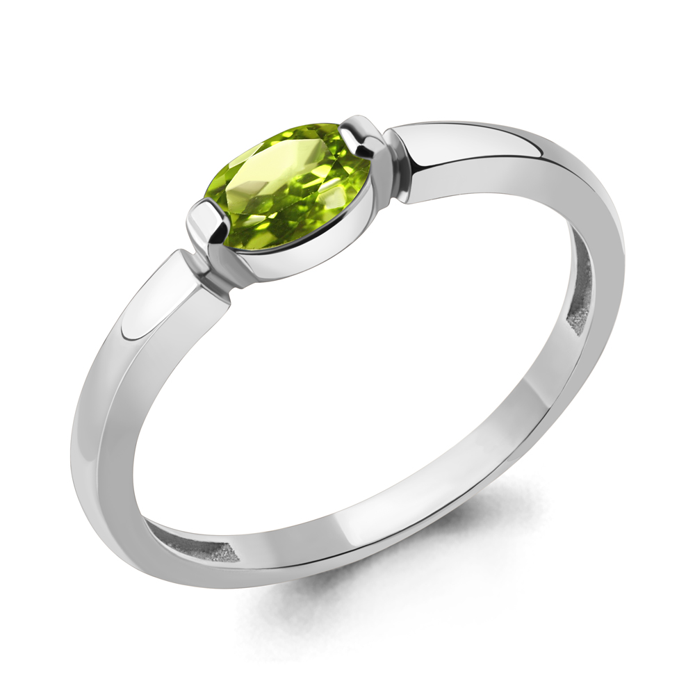 

Кольцо из серебра с хризолитом Aquamarine Aquamarine 6962407_925_р р. 18, 6962407_925_р