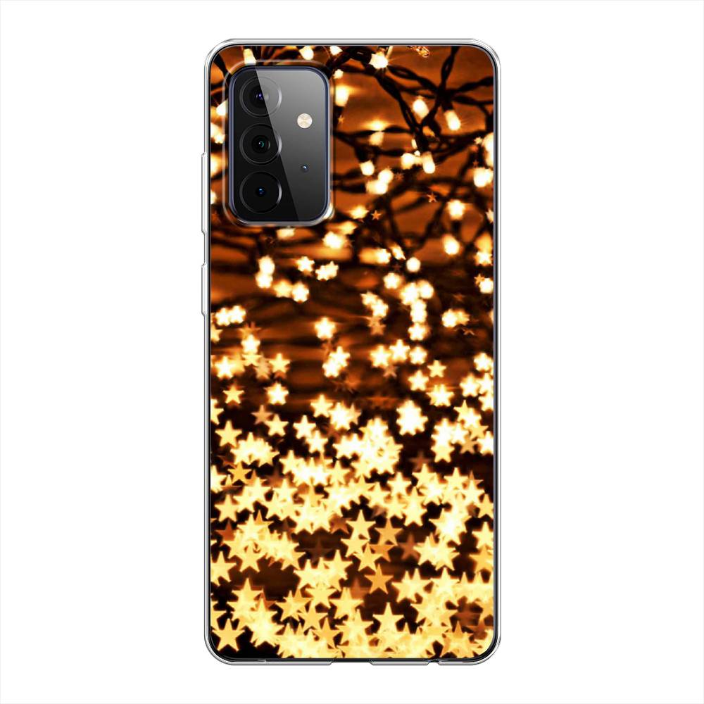 

Чехол на Samsung Galaxy A72 "Новогодняя гирлянда", Золотистый, 2101950-5