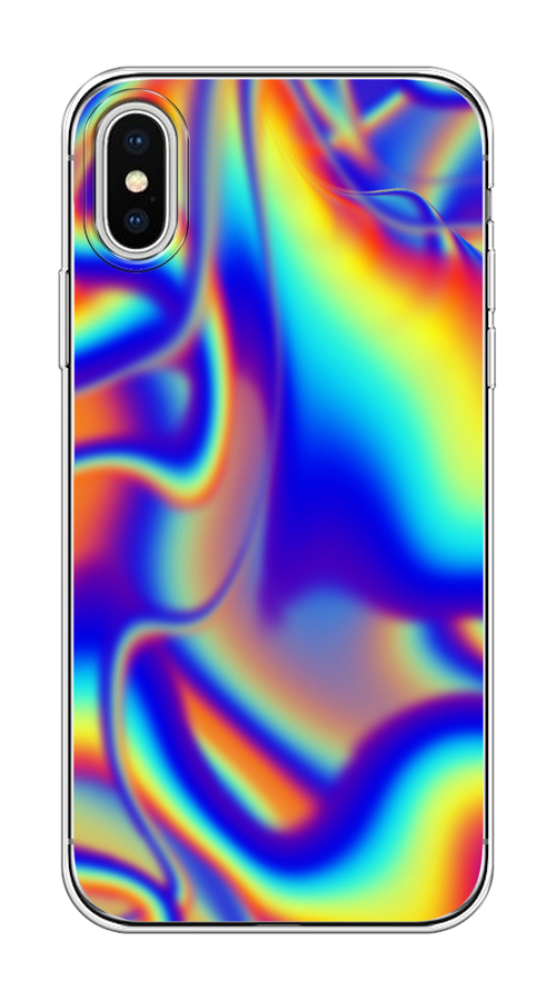 

Чехол на Apple iPhone X "Яркая голограмма", Разноцветный, 11050-3