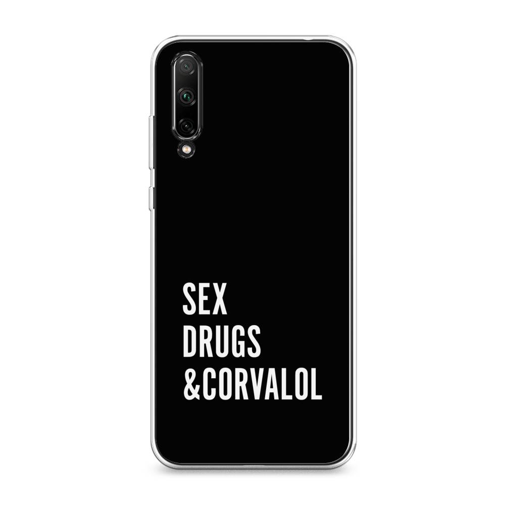 

Чехол для Honor 30i "Corvalol", Черный;серый;белый, 6104050-6