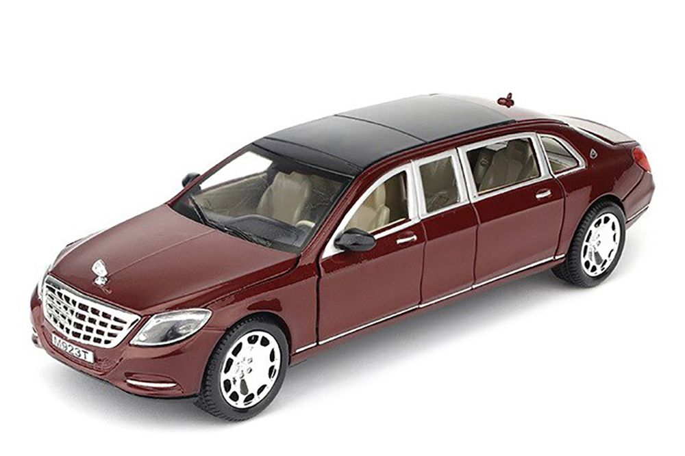 Модель коллекционная CMF Mercedes W222 maybach pullman s-class X222 2020 dark red