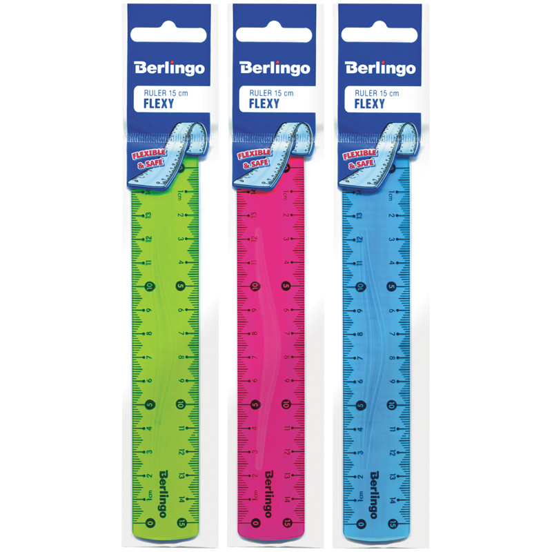 

Линейка 15см Berlingo Flexy, пластик, гибкая (PR_10015), 48шт.