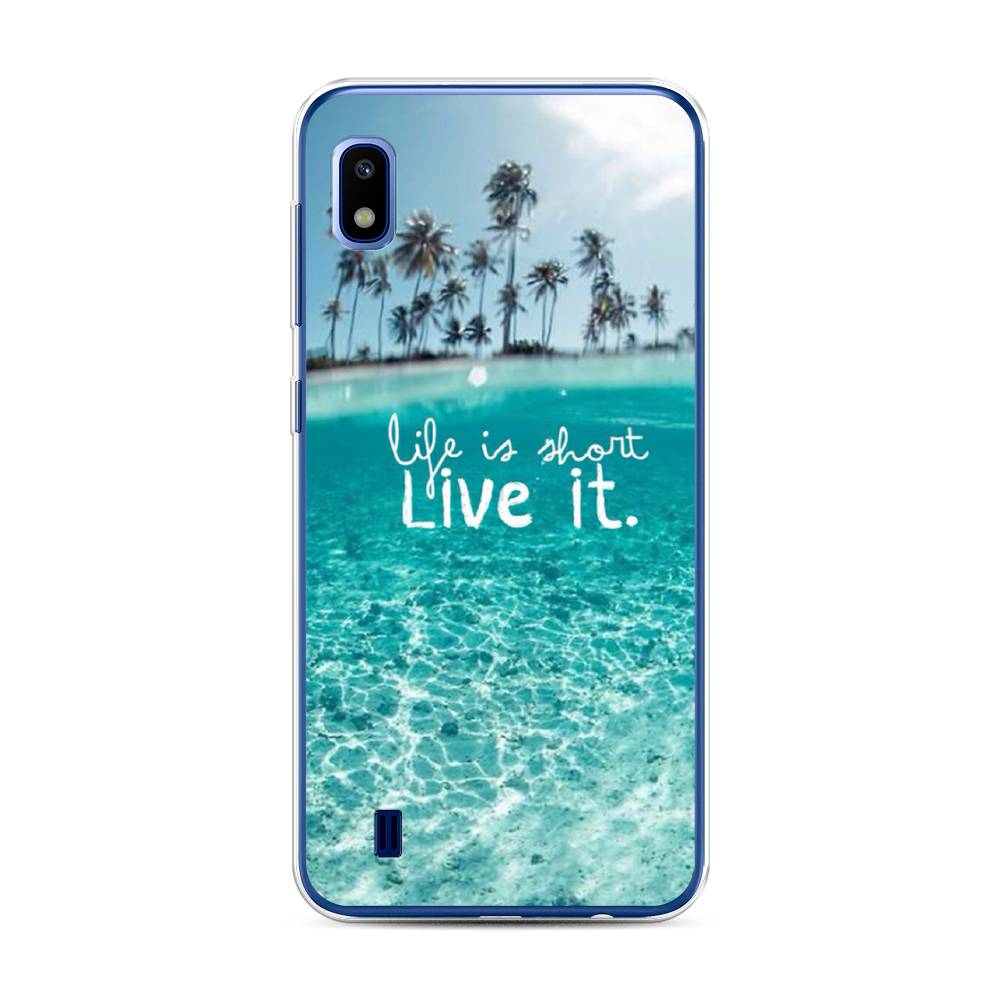 фото Силиконовый чехол "live it" на samsung galaxy a10 awog