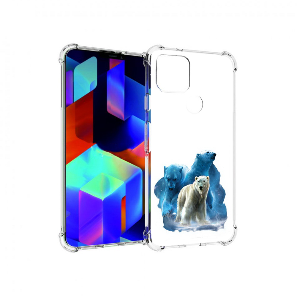 

Чехол MyPads Tocco для Google Pixel 5 полярный медведь, Прозрачный, Tocco