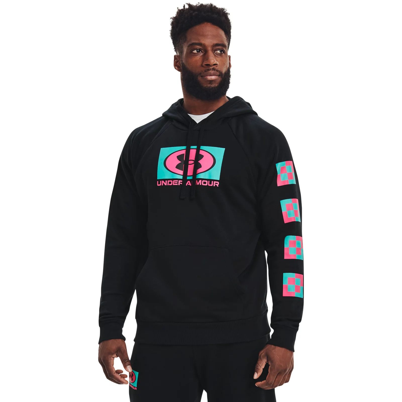 

Худи мужское Under Armour 1366436-001 черное S/M, Черный, 1366436-001