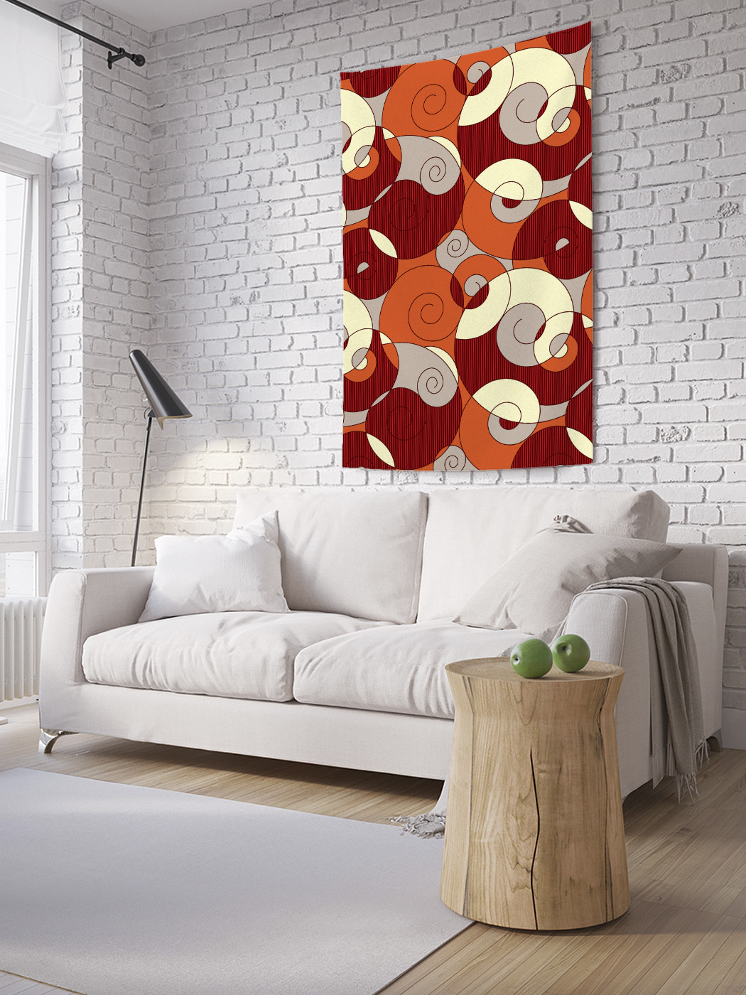 

Вертикальное фотопанно на стену JoyArty Абстрактные завитки 100x150 см, Абстрактные завитки