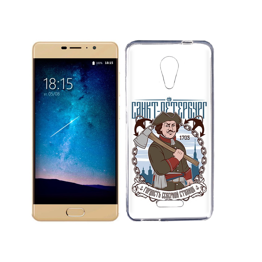 

Чехол MyPads Tocco для BQ 5201 Space Петр первый, Прозрачный, Tocco