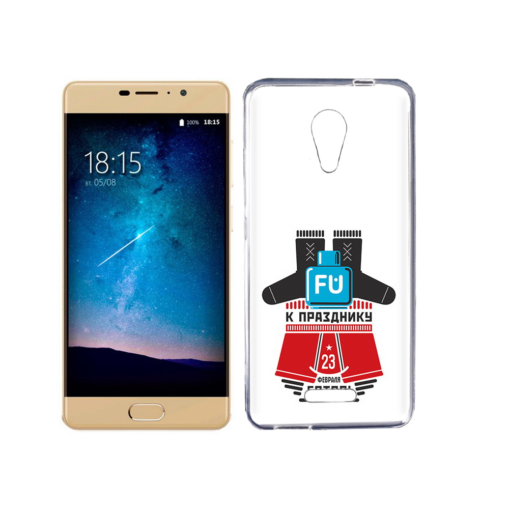 

Чехол MyPads Tocco для BQ 5201 Space 23 февраля подарки к празднику, Прозрачный, Tocco