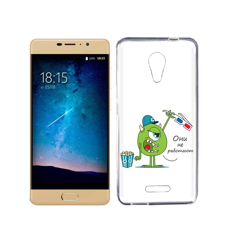 

Чехол MyPads Tocco для BQ 5201 Space Очки не работают, Прозрачный, Tocco