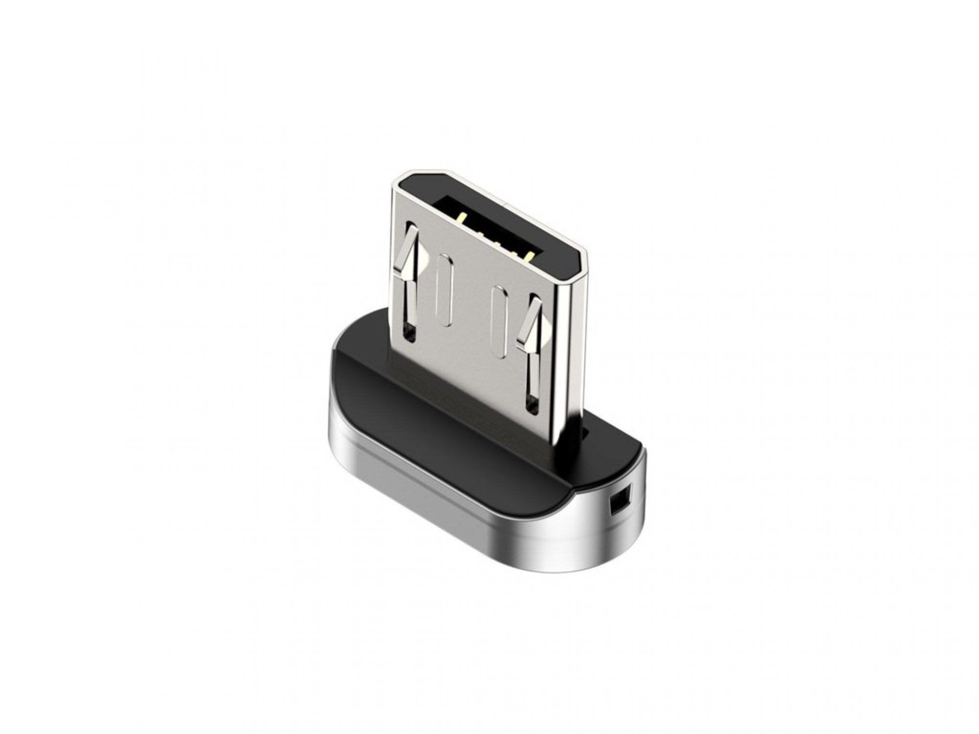 

Адаптер магнитный Micro USB Baseus Zinc Magnetic Black/Silver, CAMXC-E