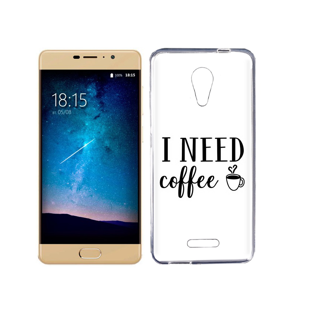 

Чехол MyPads Tocco для BQ 5201 Space Мне нужен кофе, Прозрачный, Tocco