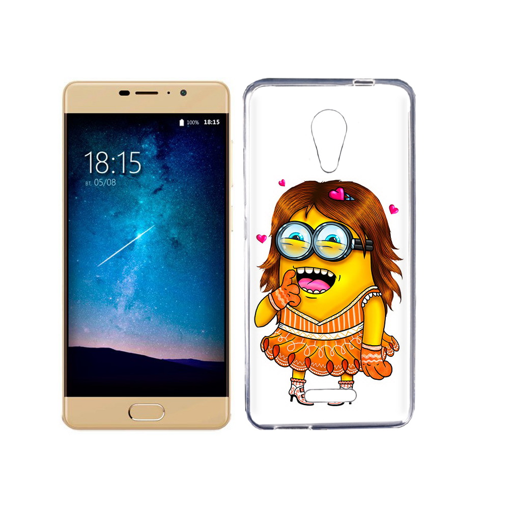 

Чехол MyPads Tocco для BQ 5201 Space Миньон девочка, Прозрачный, Tocco