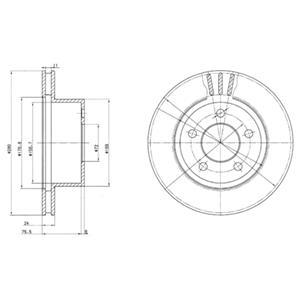 

BG3533_диск тормозной передний! Jeep Grand Cherokee/Wrangler 2.5/4.0-2.5TD 90>