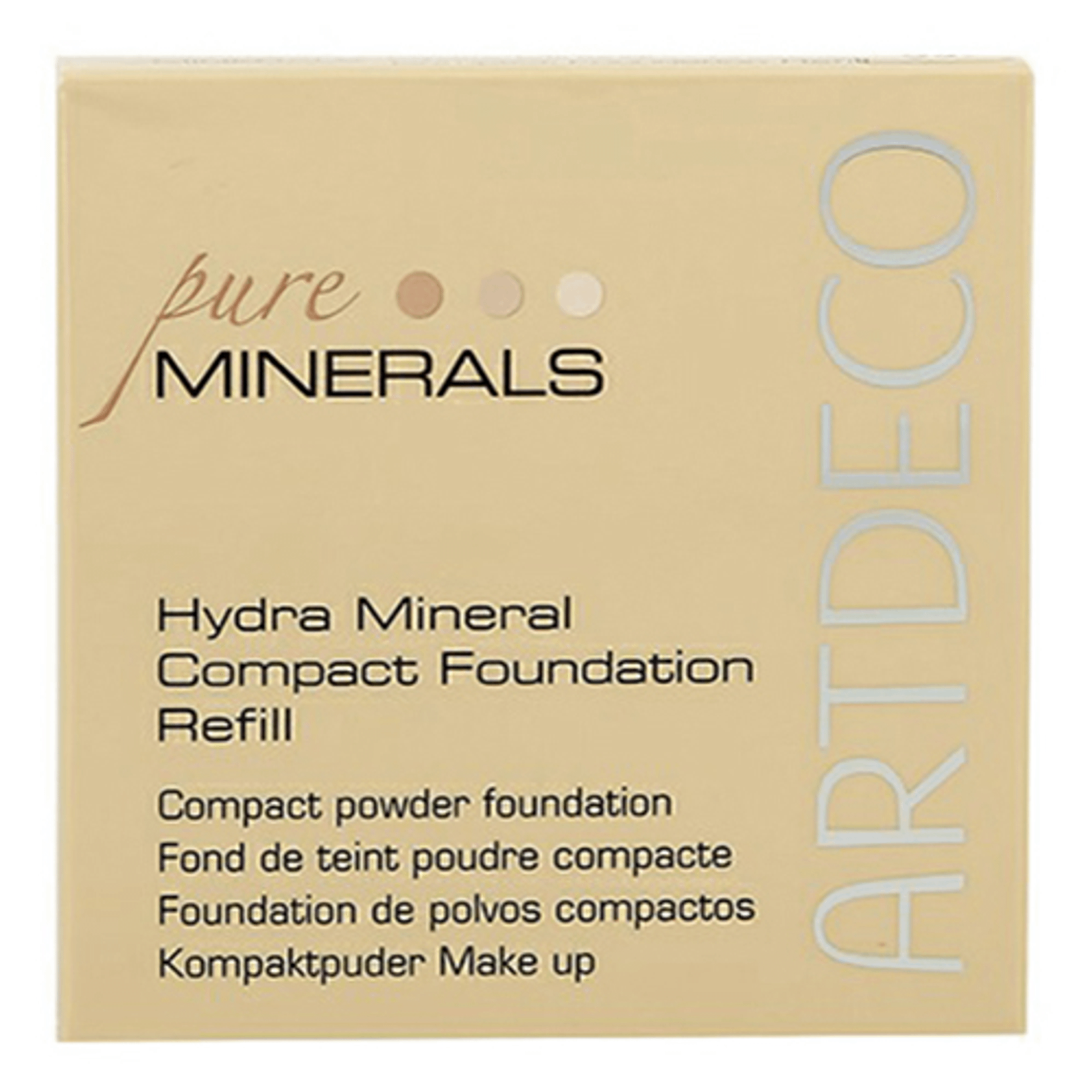 фото Сменный блок крем-пудры artdeco hydra mineral compact foundation, 60 light beige, 69 г