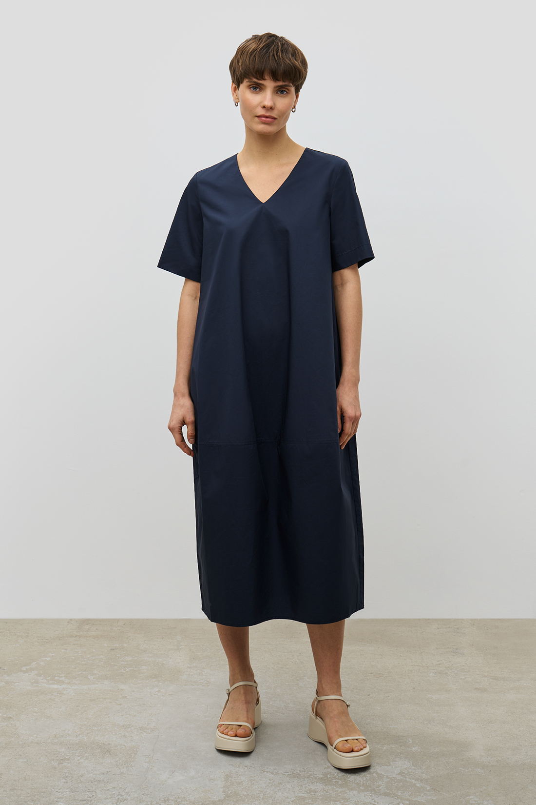 Платье женское Baon B4523018 синее 2XL