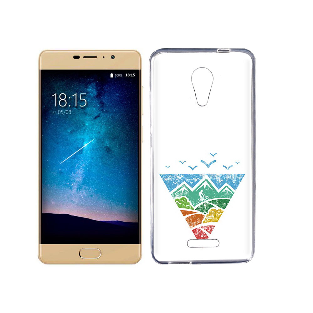 

Чехол MyPads Tocco для BQ 5201 Space Лес земля море чайки, Прозрачный, Tocco