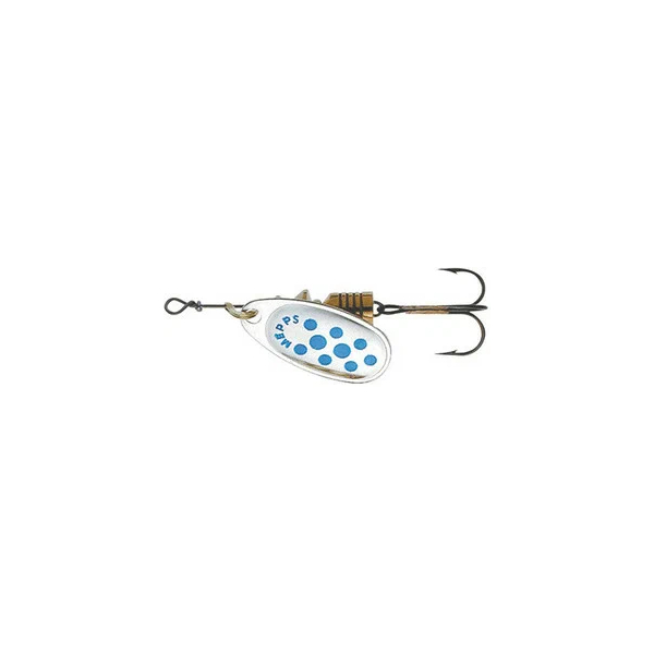 

Блесна вращающаяся Mepps Comet PTS 00 Silver/Blue dots, Серебристый;голубой