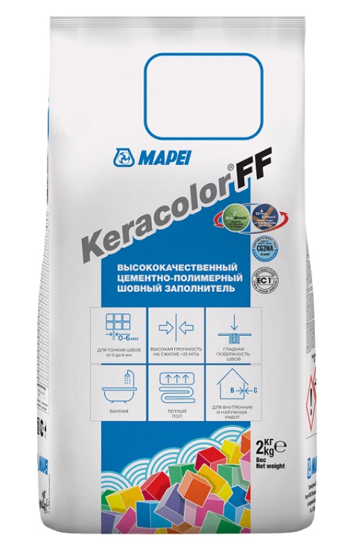 Цементная затирка KERACOLOR FF 103 Белая луна(2 кг) светодиодная гирлянда rich led 10 м 100 led 220 в соединяемая мерцающая белый резиновый провод теплая белая rl s10cf 220v rw ww