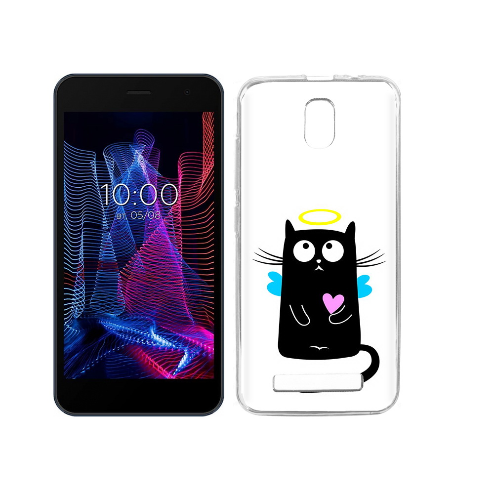 

Чехол MyPads Tocco для BQ 5047L Like Кот ангелок, Прозрачный, Tocco