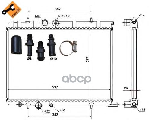 

Гофра Глушителя С Трубами Усиленная Autopartner 60X200VW40