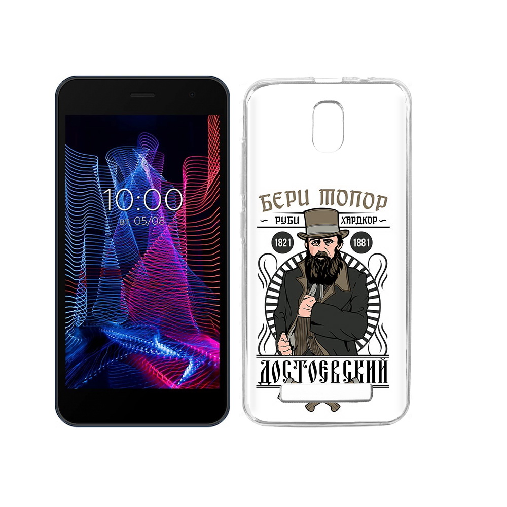 

Чехол MyPads Tocco для BQ 5047L Like Достоевский, Прозрачный, Tocco