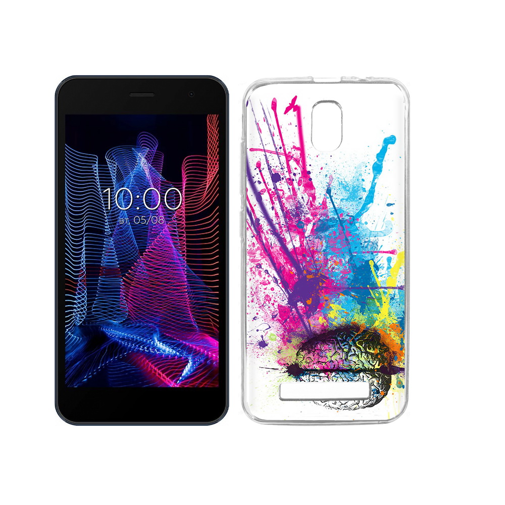 Чехол MyPads Tocco для BQ 5047L Like яркий красочный мозг