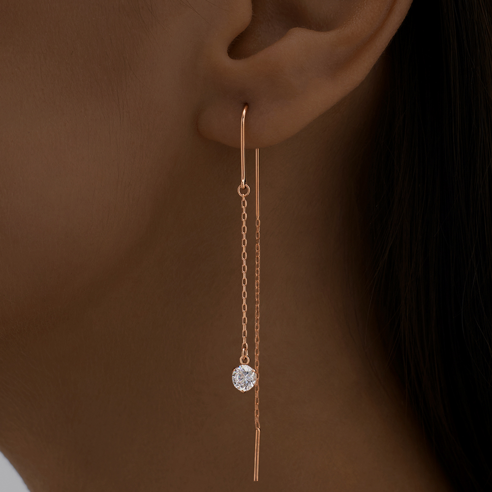 

Серьги из серебра ЮВЕЛИР КАРАТ 2129859/9П, фианит, 2129859/9П