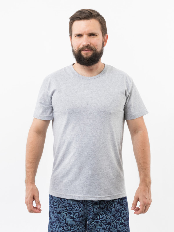 

Футболка мужская Монотекс 13 серая 52 RU, Серый, 13