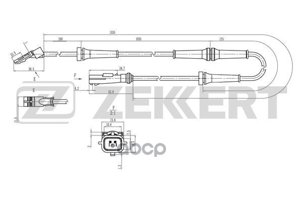 

Датчик ABS задн. прав. Renault Kangoo Grand Kangoo II 08-