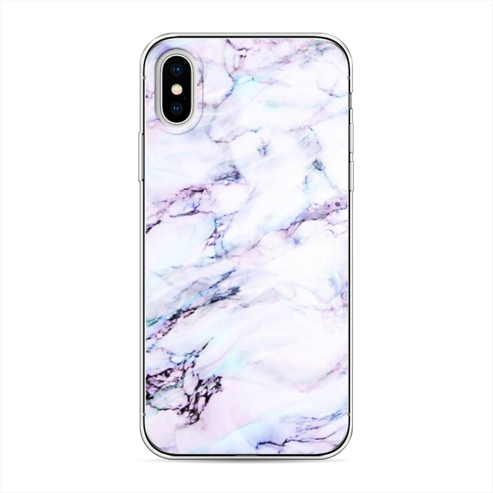 

Чехол на Apple iPhone XРадужный мрамор, Серый;фиолетовый, 11050-3