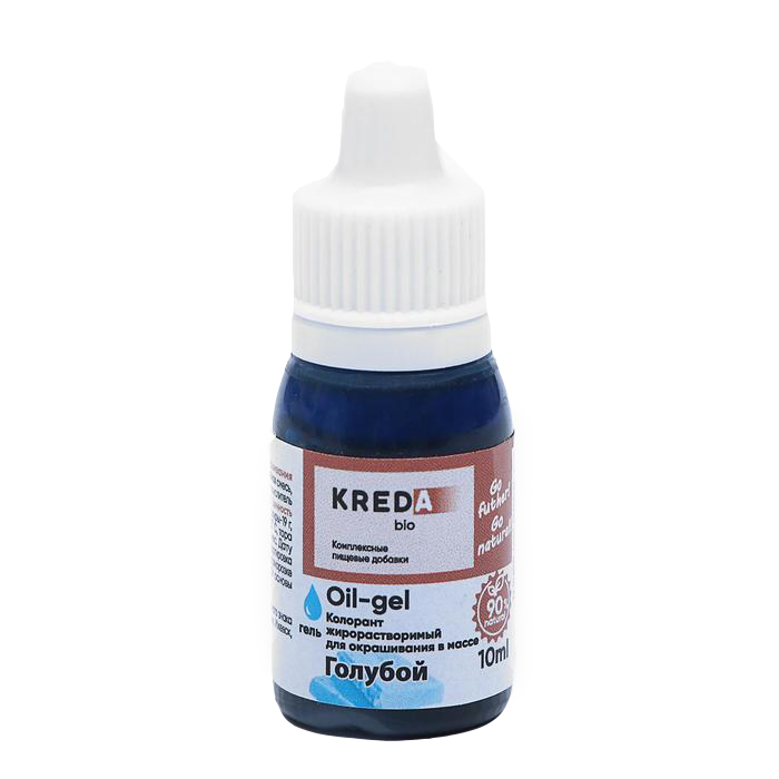 

Краситель пищевой Kreda Bio Oil-gel, жирорастворимый, голубой, 10 мл