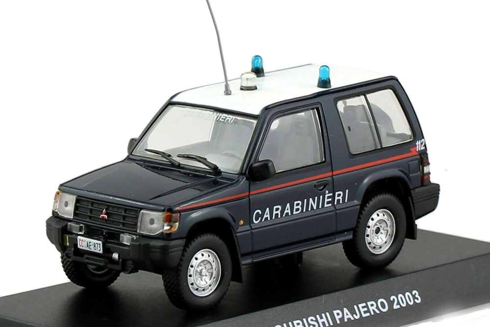 

Модель коллекционная ALTAYA Mitsubishi pajero ii 2003 3D carabinieri, Синий