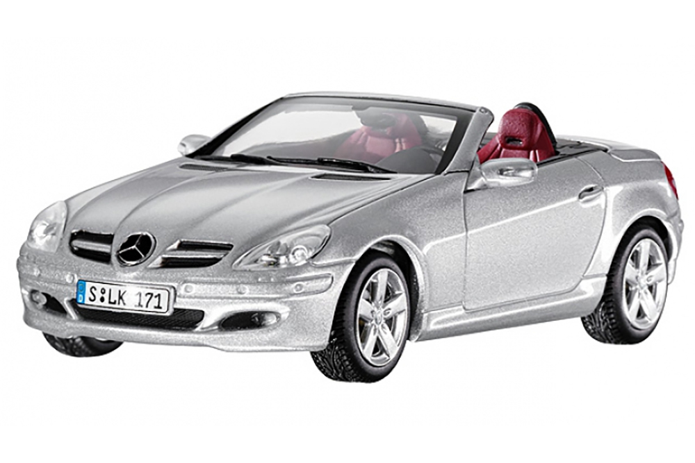 Модель коллекционная MINICHAMPS Mercedes R170 slk-classe cabrio 2004 silver