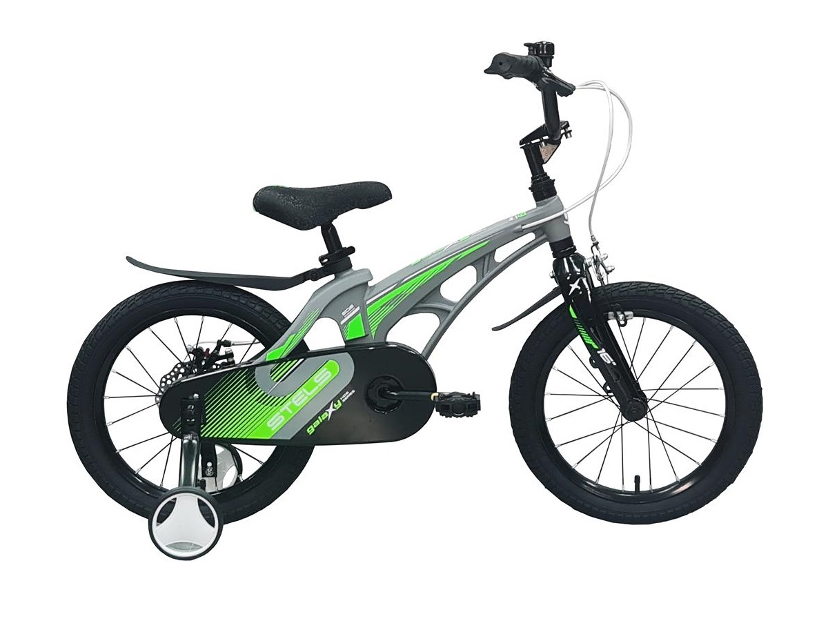 Велосипед детский Stels Galaxy V010 16 2021 года серый