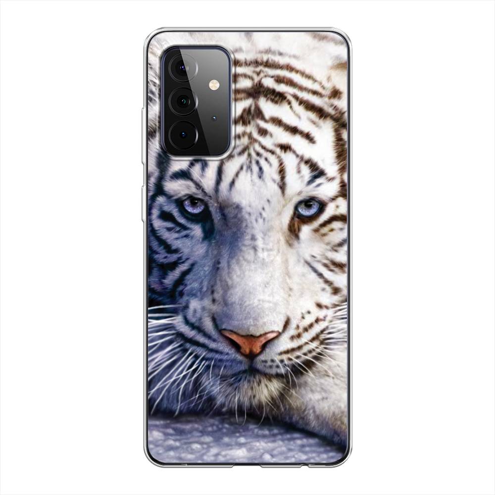 

Чехол на Samsung Galaxy A72 "Бенгальский тигр", Коричневый;белый, 2101950-1