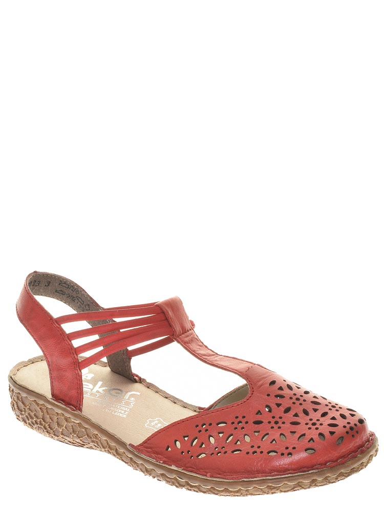 

Босоножки женские Rieker 132258 красные 3.5 UK, 132258