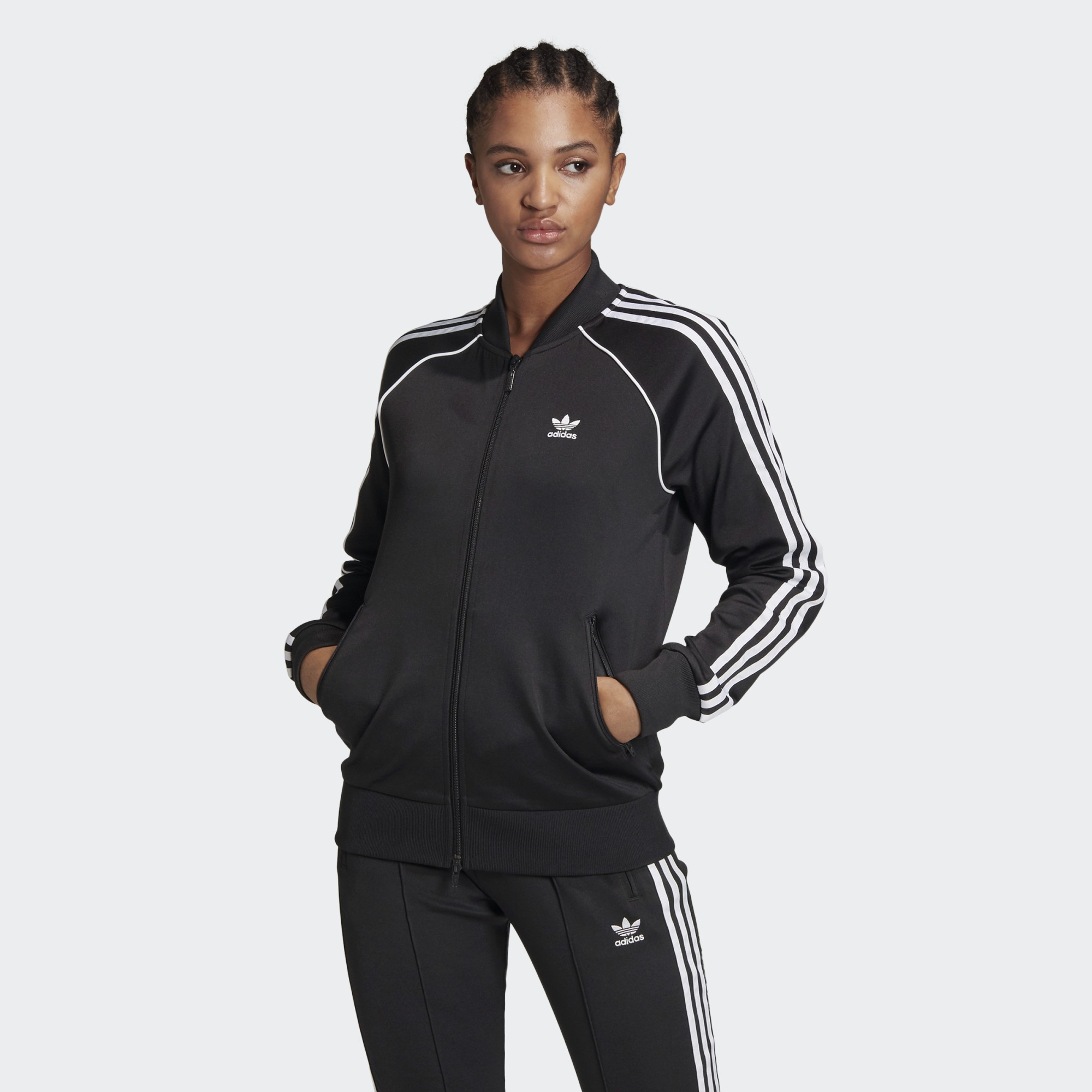 

Олимпийка женская Adidas GD2374 черная 40 EU, Черный, GD2374