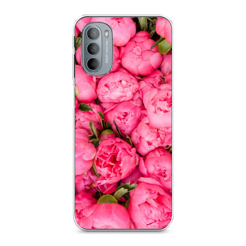 

Силиконовый чехол "Прекрасные пионы" на Motorola Moto G31, Разноцветный, 241850-8